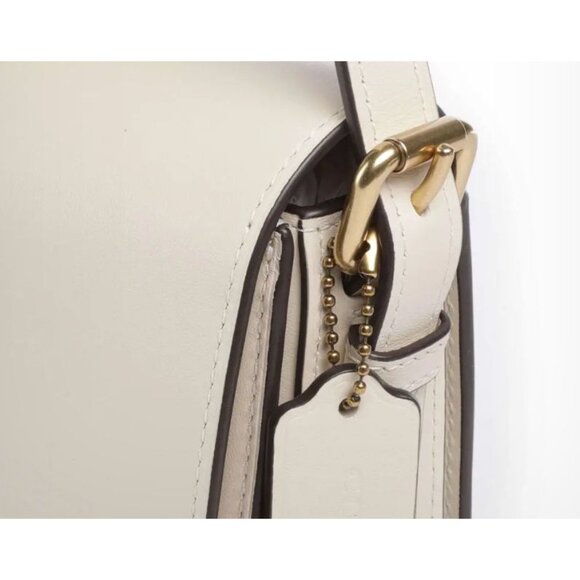 NEW!!! Coach White/Chalk Leather Sage Shoulder Bag/Crossbody with Adjustable Str - Picture 8 of 12